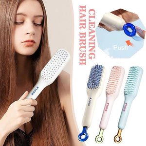 Cepillo para cabello Retráctil Autolimpiante