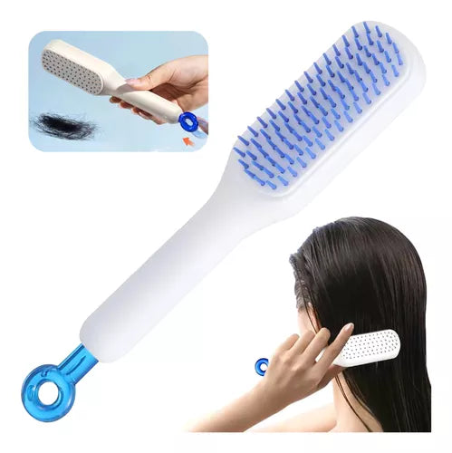 Cepillo para cabello Retráctil Autolimpiante